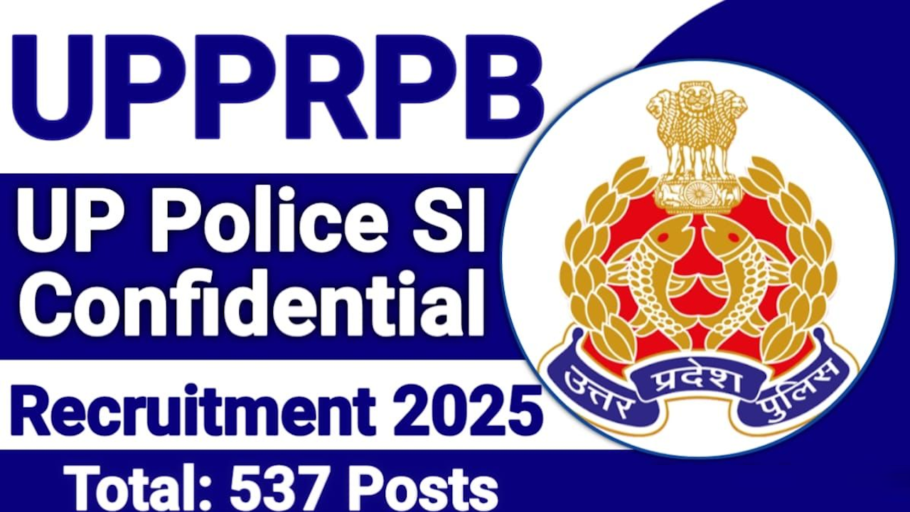 UP Police Si, ASI Recruitment Notification 2026